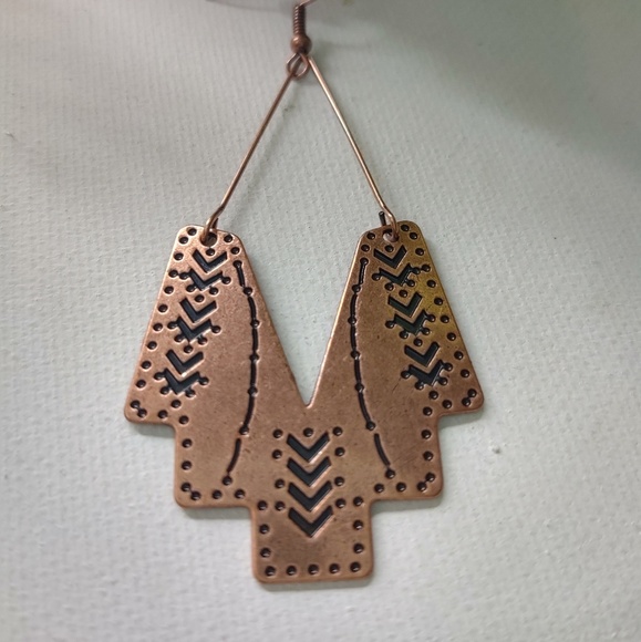 Copper Earrings - Picture 3 of 3